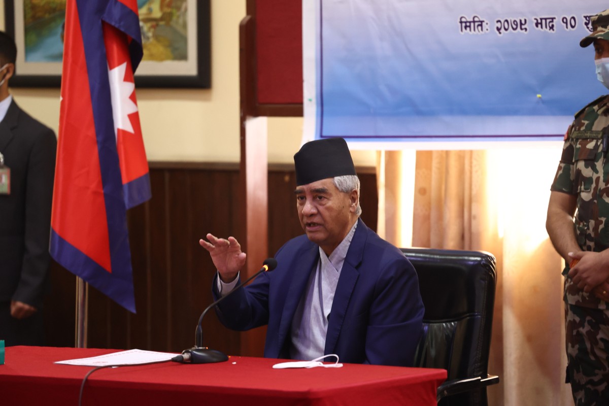 प्रधानमन्त्री देउवाले भने : 'लोकतान्त्रिक मूल्य, मान्यताका लागि योगदान गर्नेको सम्मान हुनुपर्छ'
