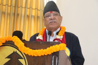 अध्यक्ष दाहालले भने   :  ' विस्तृत  शान्ति  सम्झौताको  मूल  मर्म  अनुसार  टुङ्ग्याऔँ ' 