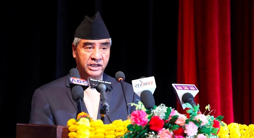 प्रधानमन्त्री देउवाले भने :  'दिगो  विकासका लागि समाजप्रति उत्तरदायी  र नतिजामुखी बनाैँ  '  