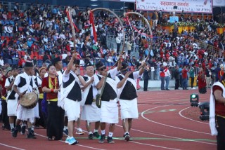 नवौं राष्ट्रिय खेलकुद :  'उद्घाटन समारोहमा झाँकी'