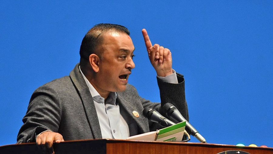 महामन्त्री थापाले भने : 'मलाई बिजयी गराउनुस्, सरकाको नेतृत्वको दाबी गर्छु' 