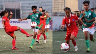 उपाधि नेपालले जित्यो  : 'बङ्गलादेशसँग १–१ गोलको बराबरी खेल्दै च्याम्पियन'
