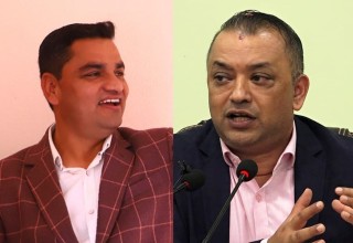 गगनले काठमाडौं–५ का  मतदातासँग प्रदीपलाई मत माग्दै  भने   :  " गलत व्यक्ति जितायौँ भनेर पछुताउनु पर्दैन "