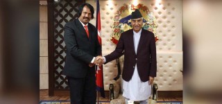 प्रधानमन्त्री  देउवा - जनमत पार्टी अध्यक्ष राउत भेट : "सहकार्य गरेर जाने सहमति "