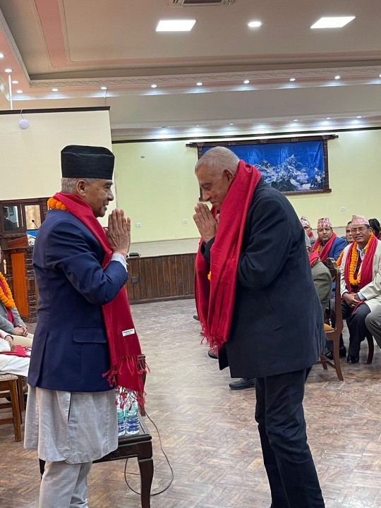 सबैलाई शुभकामना दिदै भने : " संसद्मा प्रभावकारी भूमिका  निर्बाहा गर्नुृस् "