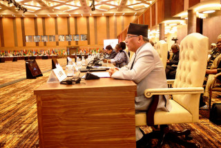 प्रधानमन्त्री दाहालले सम्बाेधनमा  भने  :    " दिगो शान्ति सुनिश्चित गर्न प्रतिबद्ध छौँ "