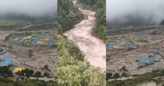 दुधकोशी र भोटेखोलाका तटीय क्षेत्र उच्च जोखिममा  : '  हिमताल फुटेको आशंका '