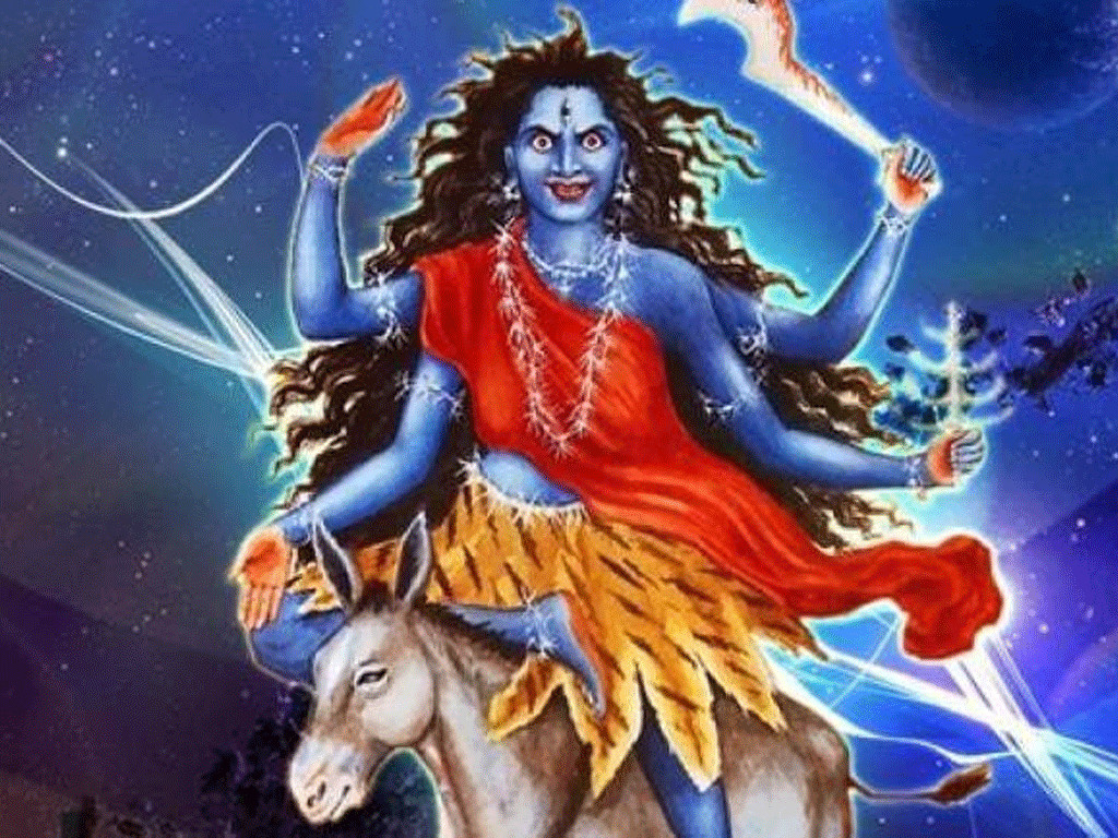 कालरात्रिको पूजा आराधना गरिँदै  : ' फूलपाती भित्र्याउन साइत नचाहिने'