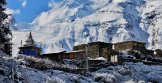 हिमाली जिल्ला मुस्ताङ :  आंशिक वर्षा र हिमपात - ' किसान खुसी '