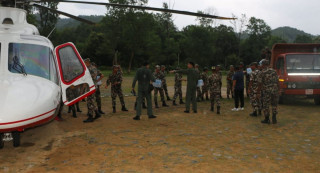 भोटेकोशी बाढी बाढी प्रभावित क्षेत्र : ' सेनाद्वारा उद्धार र राहत तीव्र '