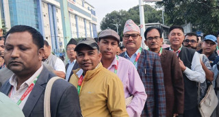 कांग्रेस महाधिवेशन : ' उपसभापति र महामन्त्रीको मत गणना गरिँदै '